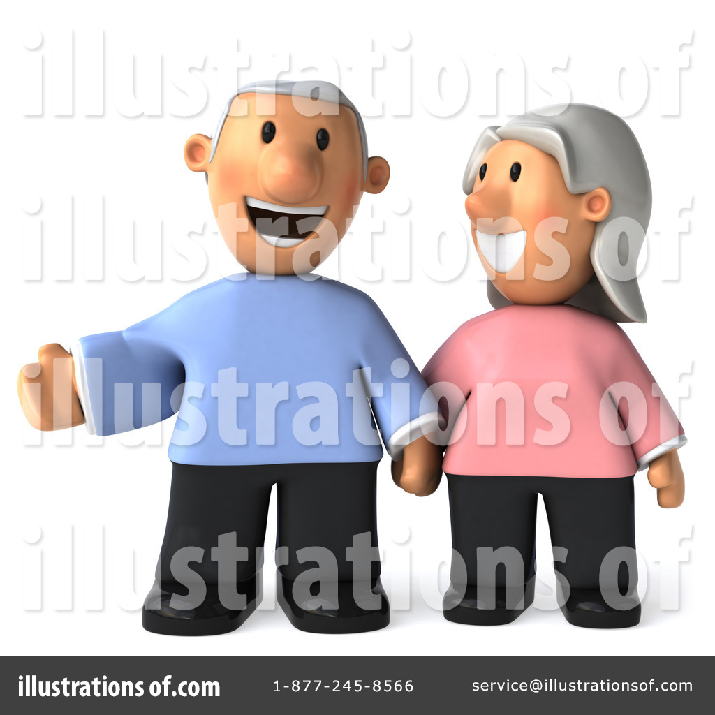 Royalty Free  Rf  Senior Couple Clipart Illustration By Julos   Stock