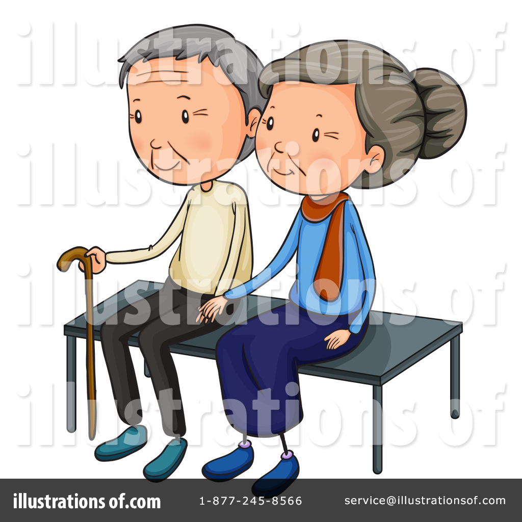 Senior Citizen Couple Clip Art