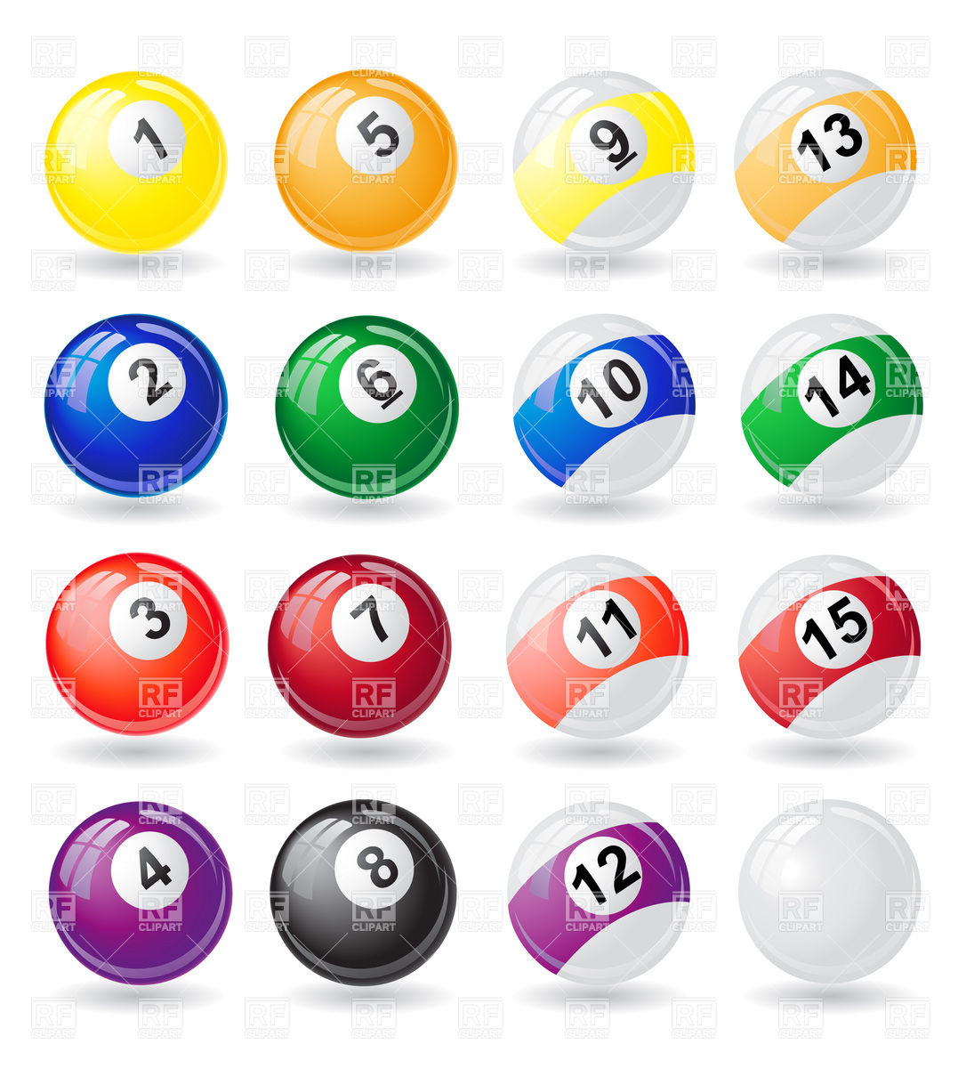 Billiards 8 Ball Pool Rack Clipart   Free Clip Art Images