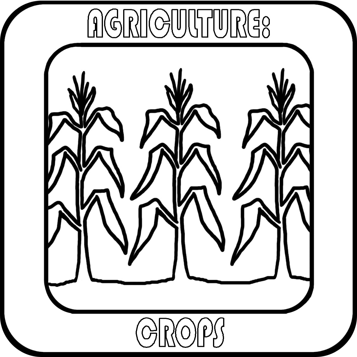 Clip Art  Natural Resources  Crops Color Labeled   Abcteach