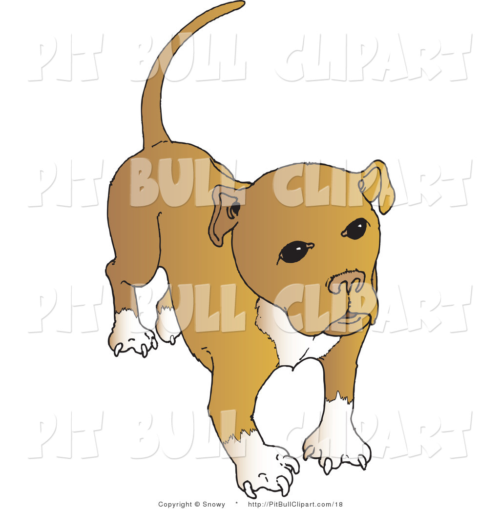 Clip Art Of A Cute Pitbull With A Full Tail By Snowy    18