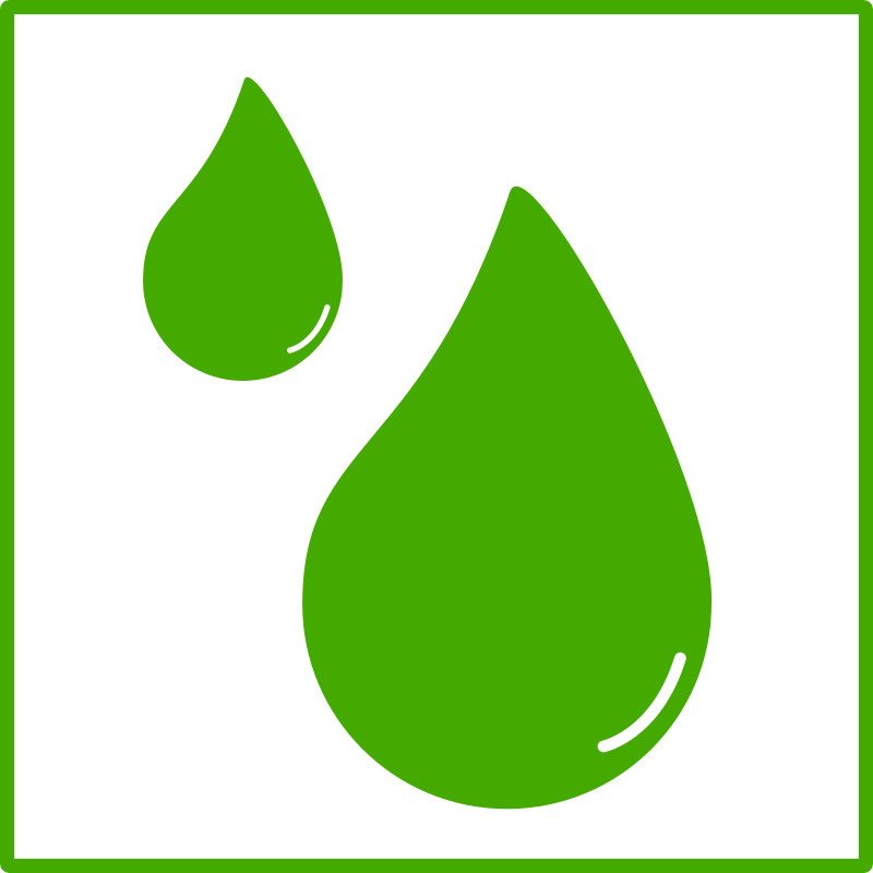 Eco Green Drop Of Water Icon By Dominiquechappard   Water Drop Icon