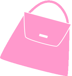 Pink Purse Clip Art   Cute Pink Handbag Graphic For Girlfriend Crafts