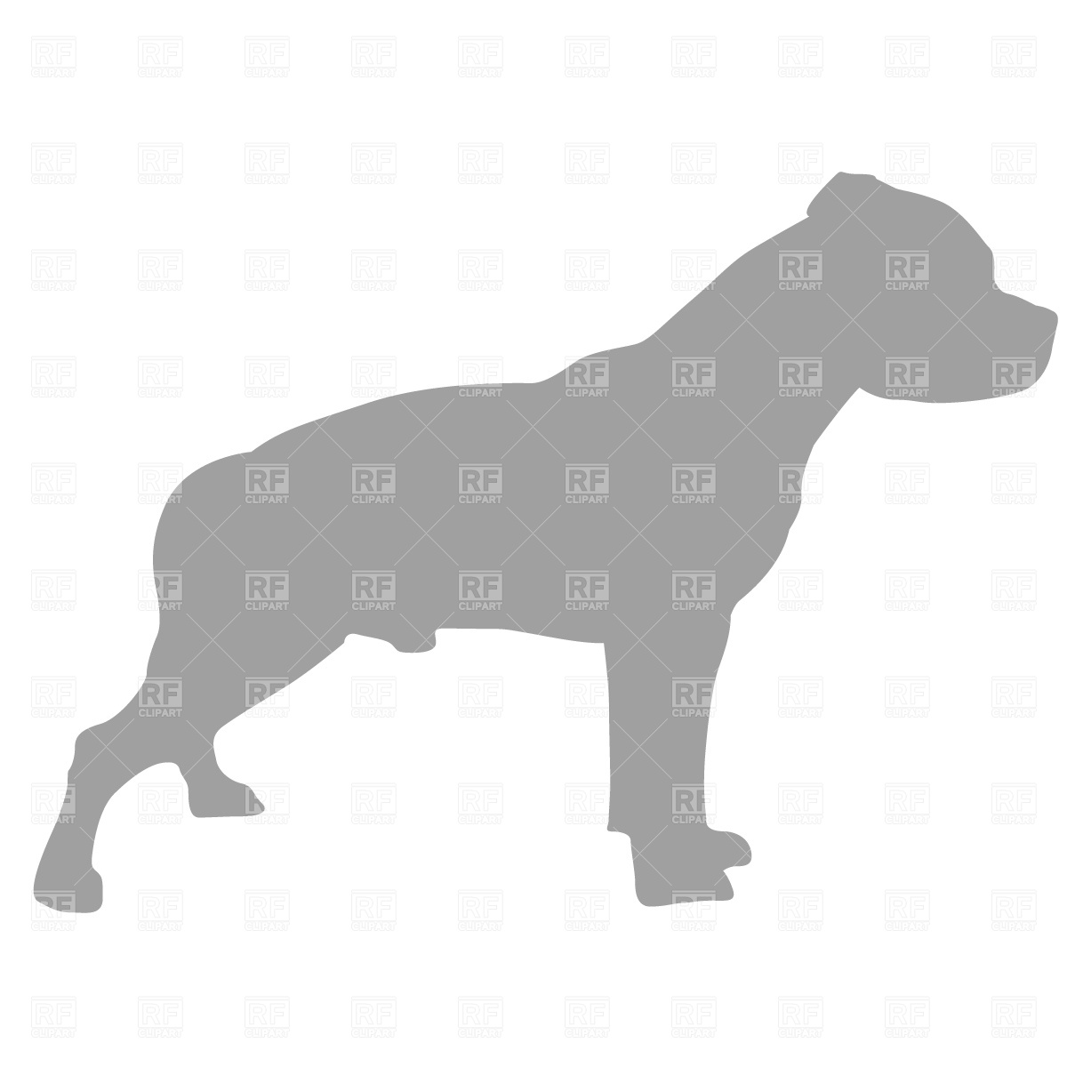 Pit Bull Terrier Silhouette Download Royalty Free Vector Clipart  Eps