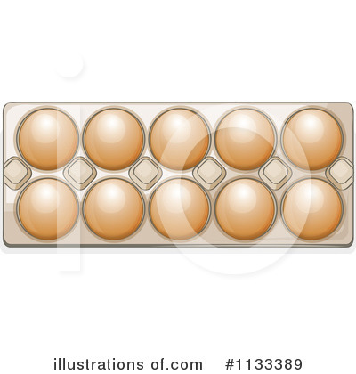 Royalty Free  Rf  Egg Carton Clipart Illustration By Colematt   Stock