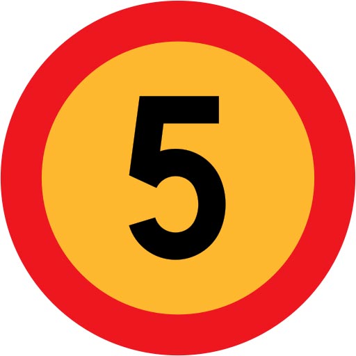 To Save This Free Picture Of The Number Five Simply Right Click On It