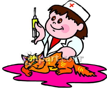 Vet Clipart 0060 0807 2818 1136 Little Girl Playing Nurse With Her Cat