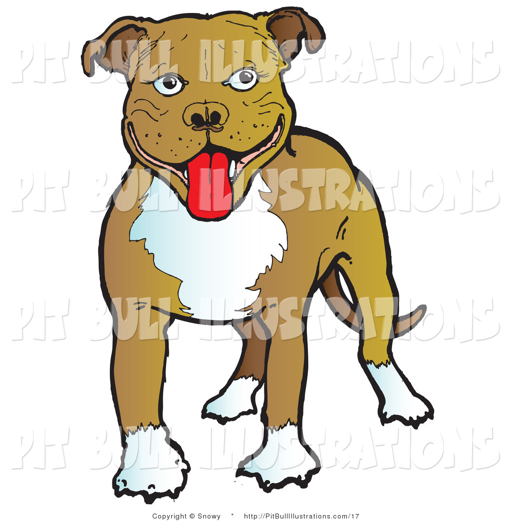 White And Tan Pit Bull Pit Bull Clip Art Snowy