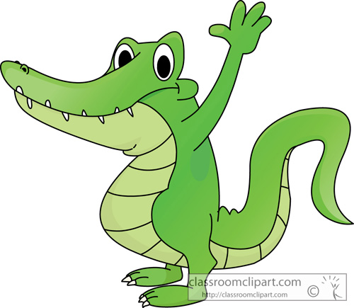 Alligator Clipart   Cute Alligator Cartoon 28a   Classroom Clipart