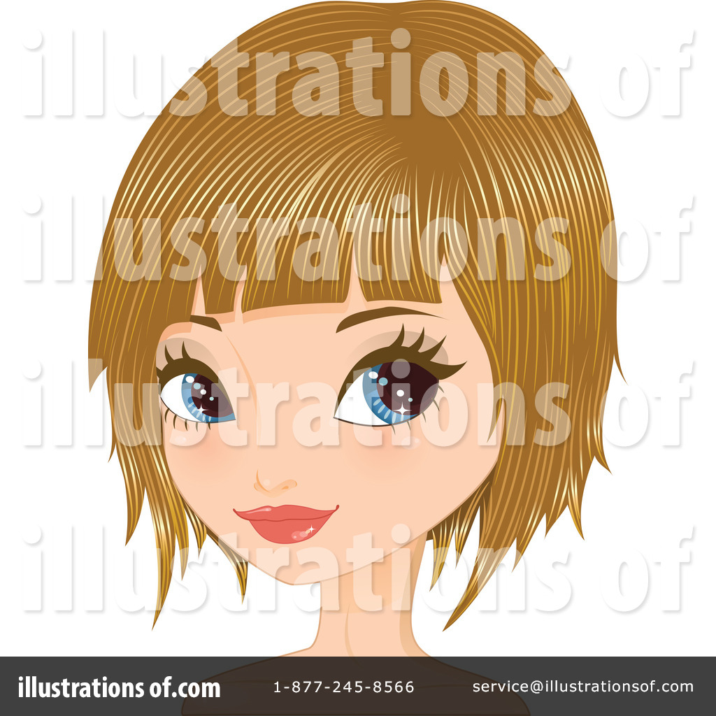 Bob Hairstyle Clipart  1065453 By Melisende Vector   Royalty Free  Rf    