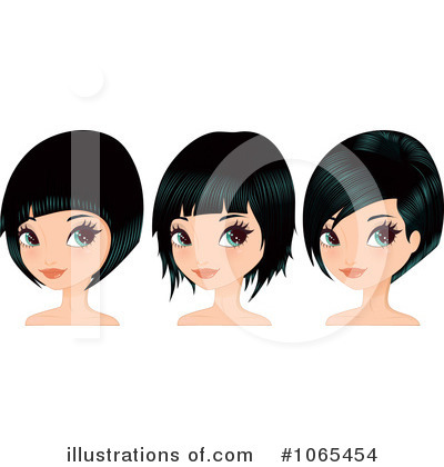 Bob Hairstyle Clipart  1065454 By Melisende Vector   Royalty Free  Rf    
