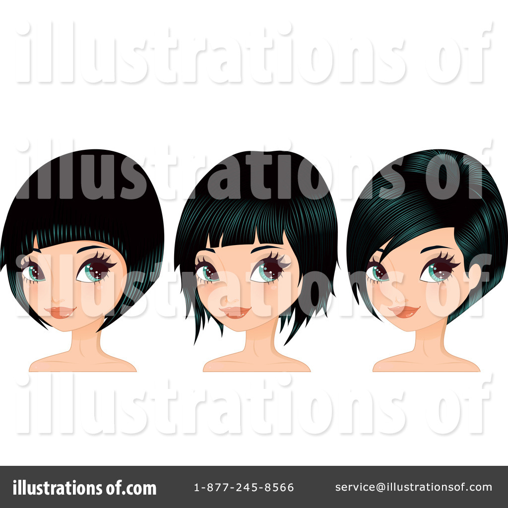 Bob Hairstyle Clipart  1065454 By Melisende Vector   Royalty Free  Rf    
