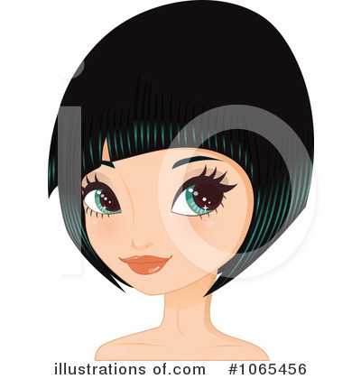 Bob Hairstyle Clipart  1065456 By Melisende Vector   Royalty Free  Rf    