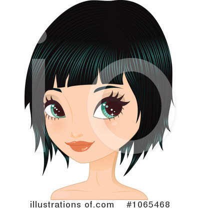 Bob Hairstyle Clipart  1065468 By Melisende Vector   Royalty Free  Rf    