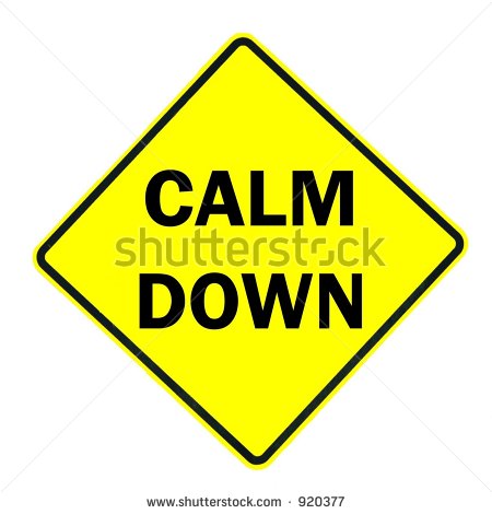Calm Down Clipart Calm Down Sign Isolated On A