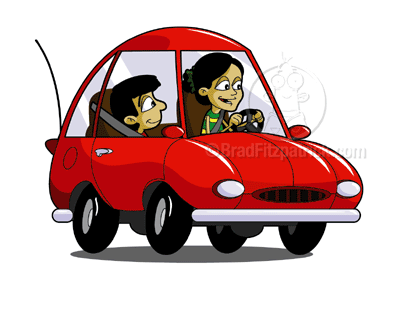 Cartoon Cars Full Color Illustration Art