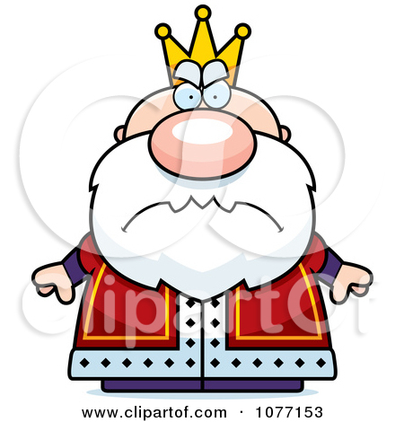 Clipart Mad Royal King   Royalty Free Vector Illustration By Cory
