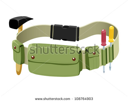 Empty Tool Belt Clipart Tools Belt Isolated On White