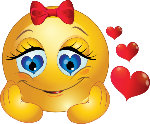 Girl Smiley In Love   Facebook Symbols And Chat Emoticons