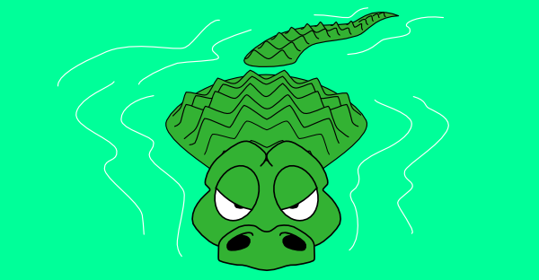 Lurking Alligator Clip Art At Clker Com   Vector Clip Art Online