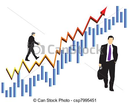 Marketing Managers Clipart Businessmen In Stock Market  