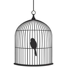 Open Bird Cage Clip Art