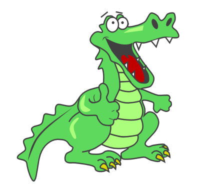 Put My Own Spin On This Alligator Clip Art I Found At The Graphics