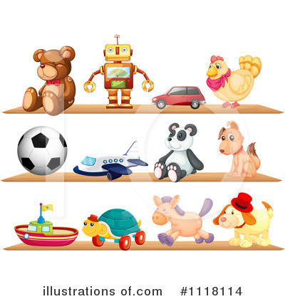 Royalty Free  Rf  Toys Clipart Illustration By Colematt   Stock Sample