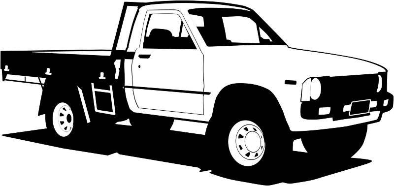 Toyota Hilux By Clue   Simplified Drawing Of A Toyota Hilux
