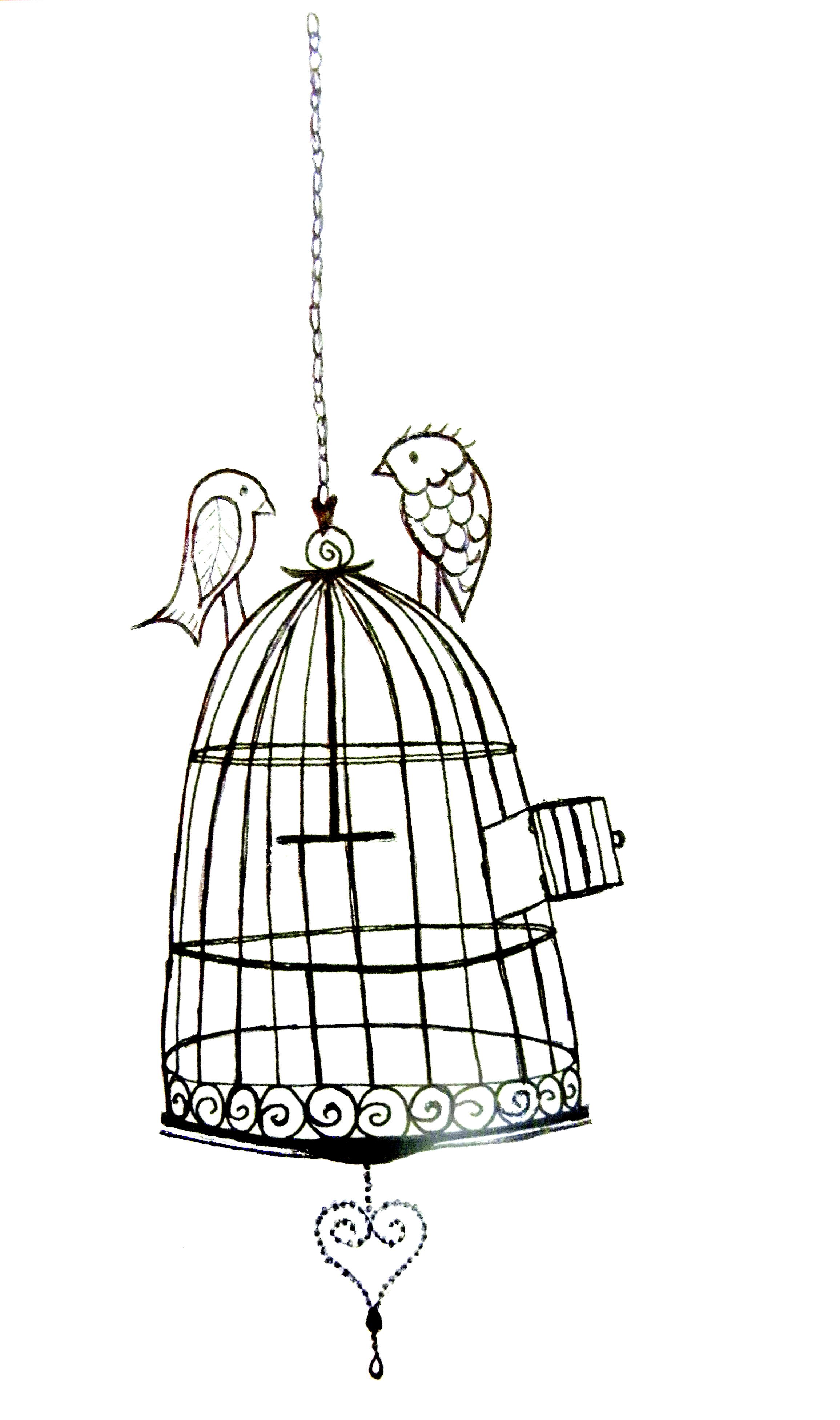Vintage Bird Cage Clip Art Image   Vector Clip Art Online