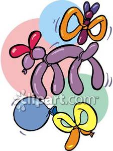 Balloon Animals   Royalty Free Clipart Picture