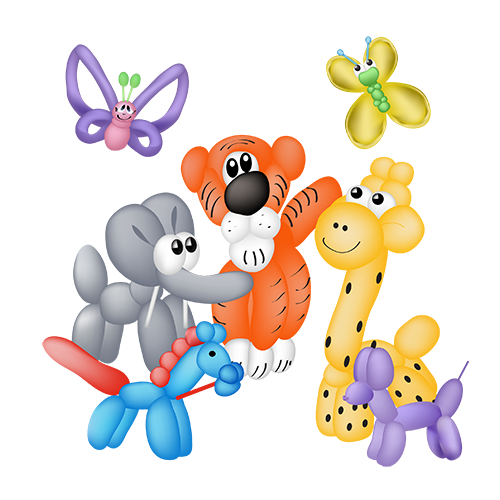 Balloon Party Animals Clip Art On Behance