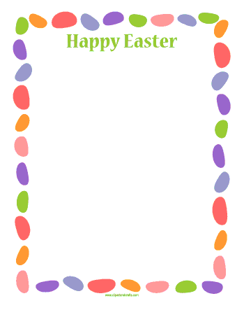 Easter Jelly Beans Clip Art  Jelly Beans Easter Note Paper
