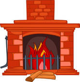 Fireplace Clipart And Illustration  1120 Fireplace Clip Art Vector