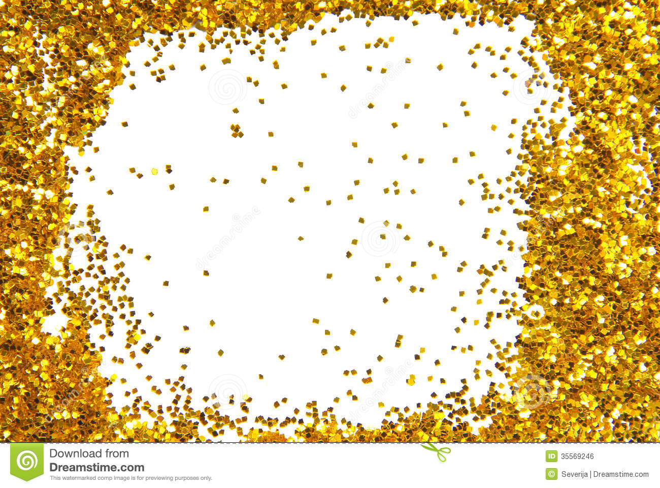 Golden Sparkle Glittering Frame Royalty Free Stock Image   Image