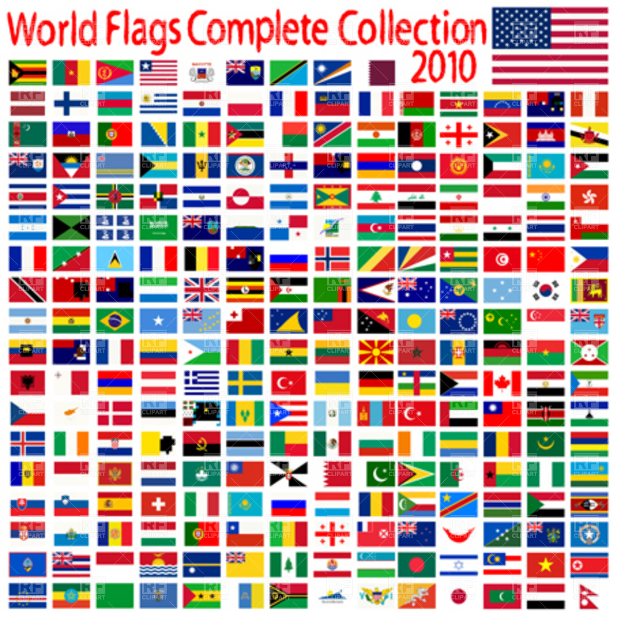 International Flags Clipart