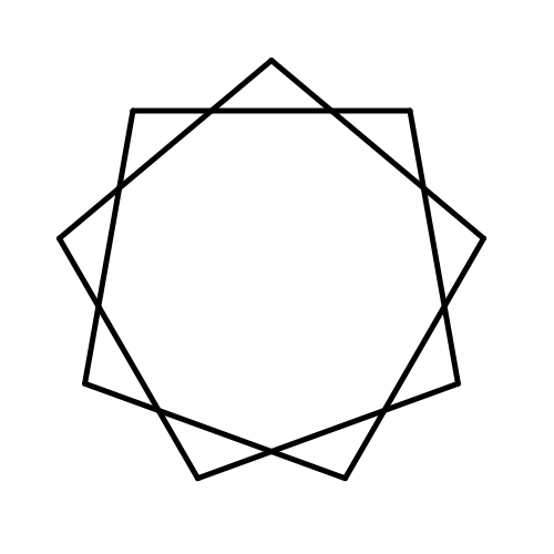 Nine Pointed Star Http   Www Nilesjohnson Net Elementary Geometry    