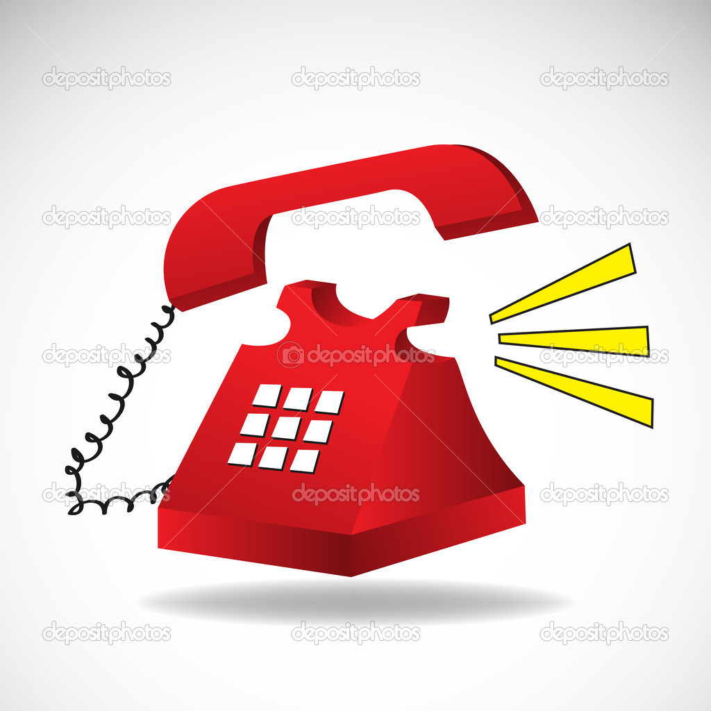 Phone Ringing Clipart Depositphotos 12003495 Ringing Phone Vector Jpg