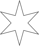 Point Star Shape Templates