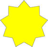 Polmont Old Nine Pointed Star Clipart   Iain Morrison