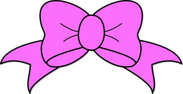 Purple Bow Tie Clip Art   Light Pink Hair Bow Clip Art  Bows Free Art