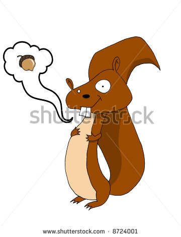 Related Cartoon Squirrel With Buck Teeth   Royalty Free Clipart