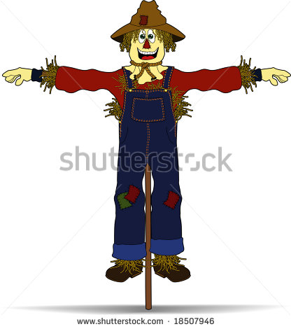 Scarecrow Face Clipart Scarecrow   Stock Vector
