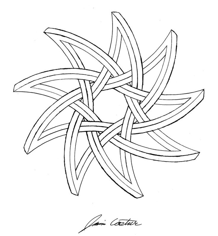 Sided Star   Curved Nine Pointed Star By  Thecelticpoet On    