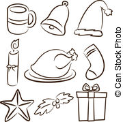 Stuffed Turkey Vector Clipart And Illustrations