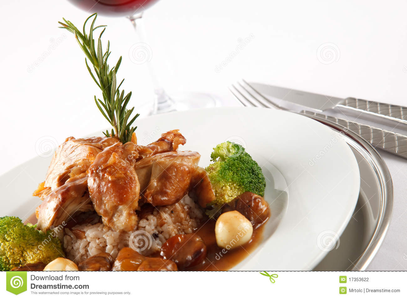 Turkey Stuffed With Rice Stock Photography   Image  17353622