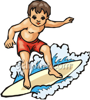 0060 0808 2203 0232 Young Boy Surfing Clipart Image Jpg