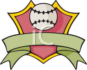 Award Plaque For A Baseball Tournament   Royalty Free Clipart Picture