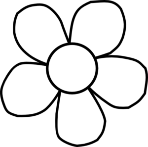 Bold White Flower Clip Art At Clker Com   Vector Clip Art Online