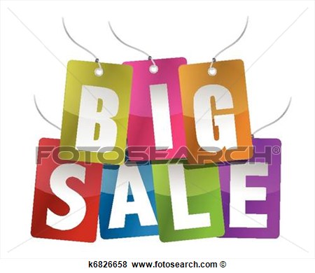 Clip Art   Big Sale Sign   Fotosearch   Search Clipart Illustration